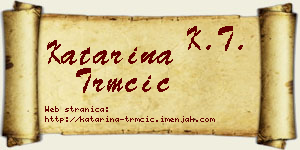Katarina Trmčić vizit kartica